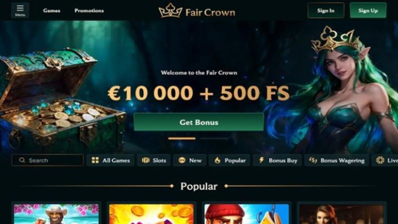 Faircrown Casino Screenshot